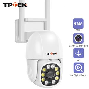 Dome-Kameras 5 MP IP WiFi PTZ Sicherheitsüberwachung 2 MP Wi-Fi 4X Digitalzoom Bewegungsverfolgung Farbnachtsicht CamHi Camara 221117