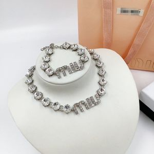 Diamond Necklace 2023 Link Tiktok Live Imitation Mosang Love Chain Ins Female Niche Design Simple Drill Full