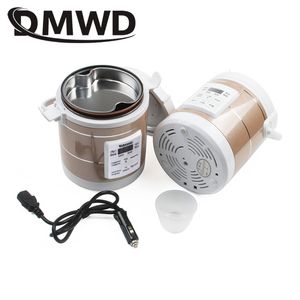 Lancheiras el￩tricas aquecidas DMWD 12V 24V Mini carro caminh￣o de caminh￣o de arroz com sopa de sopa de sopa de cozinha alimento a vapor de aquecimento el￩trico aquecedor de refei￧￣o aquecedor 221117