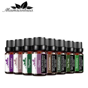 Essential Oils Set 10ml Pure Aromatherapy Fragrance Diffuser Rose Essential Oils for body massage and Aromatherapy279M