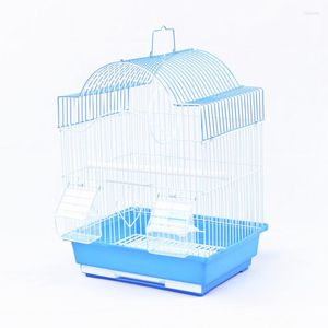 Bird Cages Outdoor Hanging Box Cage Feeder Ornament Parrot Toy Stainless Steel Gabbia Per Uccelli Large Birds House DL60NL