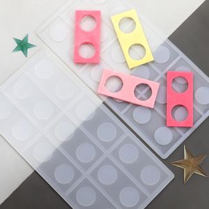 Square Round Dot Silicone Mold DIY Candy Chocolate Birthday Fondant Cake Decor Insert Cards Birthday Party Baking Tools MJ1122