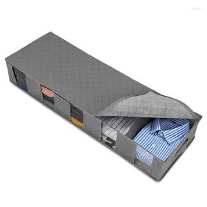 Clothing Storage Clothes Box Shoes Holder See-Through Window Washable Multi-Functional Under Bed Container