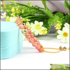 Bracelets de charme Casais Clear CZ Coroa Rei Bracelete por atacado 10pcs/lote Crystal Watermelon Pedra de pedra de a￧o inoxid￡vel Braide Dhi5y