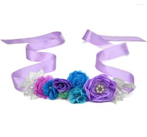 Paski Sweet Flower Lady Belt Syrenca Pearl Rhinestone Lśniąca koronkowa wstążka Wakacyjna impreza plażowa retro projektantka Kobieta na sukienkę