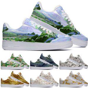 Designer anpassade skor casual sko m￤n kvinnor hand m￥lade anime mode mens tr￤nare sport sneakers color101