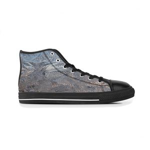 GAI Scarpe personalizzate fai-da-te Uomo Tela classica Skateboard alto Stampa UV casual Scarpe da ginnastica sportive da donna verde Impermeabile Moda all'aperto Accetta la personalizzazione