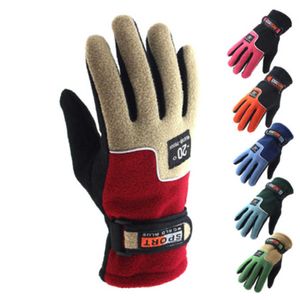 Guanti da ciclismo Guanti invernali da ciclismo con dita lunghe calde Uomo Donna Per lavoro di pesca Sci Moto Ciclo Alpinismo Guanti termici Accessori Mtb T221019