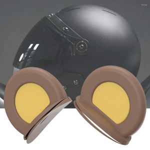 Capacetes de motocicleta 1 par decoração de capacete adorável decorativo destacável Plástico resistente a orelhas de urso Acessório