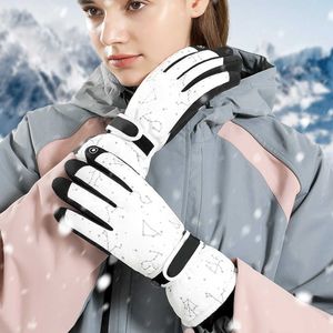 Guanti da ciclismo Guanti invernali da sci da snowboard Guanti da sci spessi e morbidi con bordo in peluche per l'ufficio sportivo al di fuori delle attività commerciali PR Vendita T221019