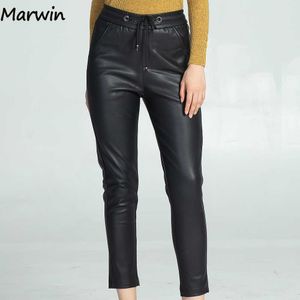 Femmes Leggings Marwin Hiver Épais Solide En Cuir Artificiel High Street Casual Femmes Pantalons Leggings Mode Doux Haute Qualité Femmes PU Pantalon T221020