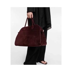 The Row Margaux 15 handbag Leather high-capacity bag Cow leather Tote travel shoulder light luxury 2023