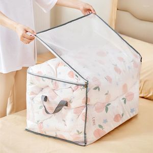 Borse portaoggetti Borsa per imballaggio in trapunta in PVC trasparente con cerniera Vestiti robusti Organizzatori di giocattoli Sacchi ecologici riutilizzabili Accessori per guardaroba camera da letto