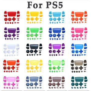 Color Trigger Button D-pad Key Replacement Thumbstick Shell Case Cover L1 R1 L2 R2 Joystick Cap for PS5 Controller full buttons set FAST SHIP