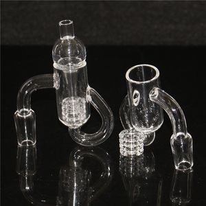 Smoking Diamond Knot Loop Recycler Quartz Bangers Domeless Quartz Banger Nails Male Female 10mm 14mm 18mm for Bong Oil Rigs