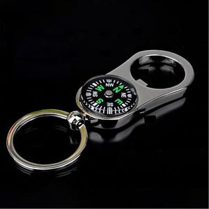 Key Rings Compass Bottle Opener Keychain Portable Beer Key Ring Holders Fashion Drop Delivery Jewelry Dhd9Q