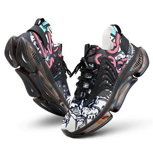 DIY anpassade skor löparskor acceptera anpassning UV -tryckning trippelvita andningsbara män kvinnor sport sneakers