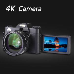 Câmeras digitais 4K Mini 48MP Micro Single Vlogging 30FPS Wi-Fi 16x Zoom Vídeo Vídeo Camecorder Profissional 221117