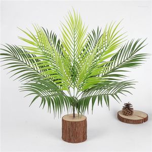 Dekorativa blommor plastiska flera gr￶na konstgjorda v￤xter palm blad ormbunkar tr￤dg￥rd hem utomhus dekorationer scutellaria tropiskt tr￤d falskt