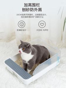 その他の猫用品消臭剤大型トイレプラスチックセミクローズドクリーニングホームトレーニングキットトイレポアリッターボックス家具ei50ct