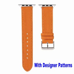 Luxury D Designer WatchBands Straps for Apple watch 8 7 6 5 4 3 2 1 soft PU Leather Replacement bands Men and Women Fashion Red flower iwatch 49mm 45mm 44mm 42mm 41mm Strap