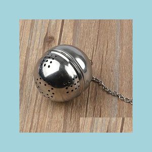 Tea Strainers Stainless Steel Mesh Tea Ball Infuser Teas Strainer Filters Interval Diffuser Home Kitchen Teaware Tools Drop Delivery Dhbin