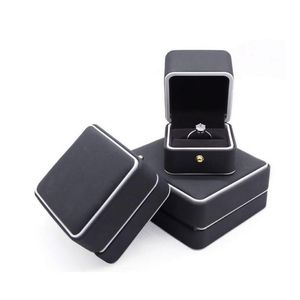 Gift Wrap Pu Leather Jewelry Box For Ring Bracelet Necklace Earring Cases Gift Boxes Wedding Wrap Organizer Drop Delivery Home Garde Dhgzi