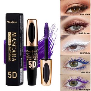 Vattent￤t 5D mascara silkfiber fransar volym f￶rl￤ngande ￶gonfransar mascara ￶gonkosmetika