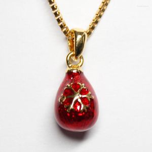 Pendant Necklaces Fashion Mini Size Brass HandMade Snowflakes Vintage Egg Glamour Necklace Christmas Gift Girl 2022