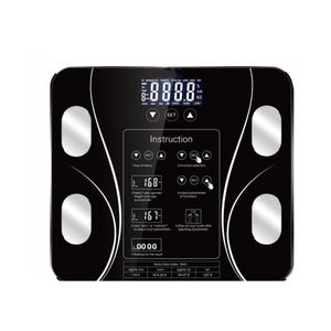 Smart Scales Digital Body Fat Scale Smart Wireless Bathroom Health Commanzer Coloful Scales مع App Bluetooth 221117