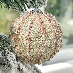 Christmas Decorations Tree Decoration Ball Color Dipped In Powder Balls On A Vintage Girl Planter