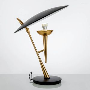 Bordslampor designer smidesj￤rn lampa europa typ ￥terst￤ller gamla s￤tt metall fashionabla vardagsrum sovrum studie skrivbord