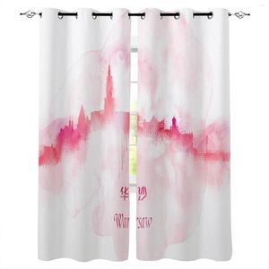 Curtain House Pink English Castle Curtains For Bedroom Living Room Luxury European