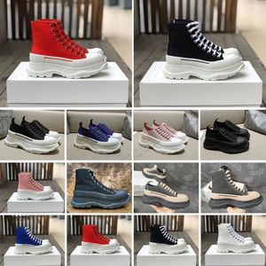 Designer Boots Fashion Casual Shoes Tread Canvas Sneaker Arrivals Platform Shoes High Triple White Royal Pale Pink Red Women 34-45