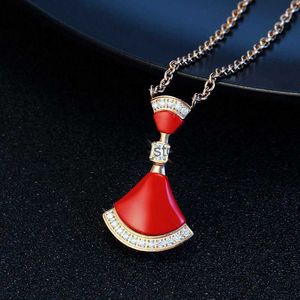 necklace Luxury designer classic fashion cabinet elegant fan big skirt diamonds necklace pendant high-end gift packaging