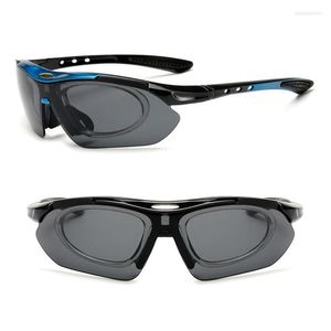 Sunglasses One Polarized Lens Four UV400 Protective Lenses Anti slip Outdoor Sport With Prescription Glasses Frame