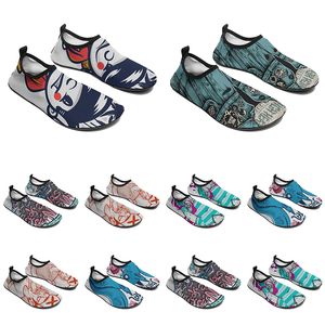 custom men women water shoes cartoon animal design diy word black white blue red color mens trainer 172