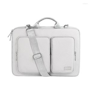 Briefcases Waterproof Shockproof Laptop Bag Briefcase Men Women Shoulder Tote Crossbody Travel Office Business Document Storage Pouch E504