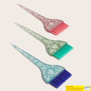 Профессиональная кисть для красителей пластиковая кристаллическая раскраска щетка Comb Warber Tools Salon Accessories