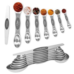 Spoons Spoons Measuring Magnetic Set Of 8 Stainless Steel Dual Sided Teaspoon And Tablespoon Stackable With Leveler Fits In Differen Dhrqz