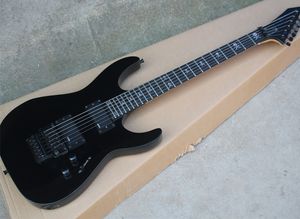 Black 6 Strings Guitar com Floyd Rose Rosewood Wartbond pode ser personalizado