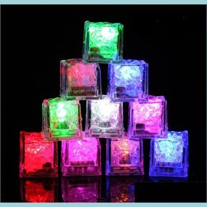 Other Bar Products Mini Led Party Lights Square Color Changing Ice Cubes Glowing Blinking Flashing Novelty Supply 298 R2 Drop Delive Dhqzl