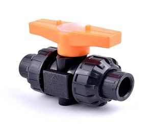 Watering Equipments High Quanlity Big Size ID 20110mm UPVC Pipe Ball Valve Aquarium Fish Tank Drainage Socket Joint Orange Handl