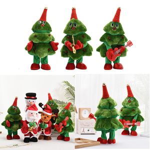 Ornamento de brinquedos de brinquedos de Natal criativo Ornamento elétrico exclusivo design de brinquedos de pelúcia Saxofone/guitarra para crianças Presente 221117