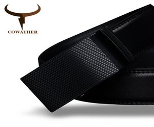 Cowather Good Mens Belt Luxury de alta calidad Cinco de cuero genuino para hombres Cintura de moda automática C190216012639655