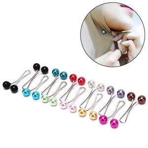 Stift broscher stift broscher 12 st mode headcarf sjal halsduk lady muslim hijab clips pärla brosch stift droppleverans smycken dhqhs