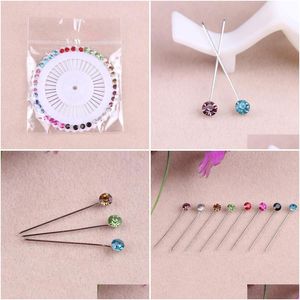 Pins Brooches Pins Brooches 40Pcs Islamic Hijab Head Scarf Brooch Muslim Underscarf Accessories Women Ladies Drop Delivery Jewelry Dhsga