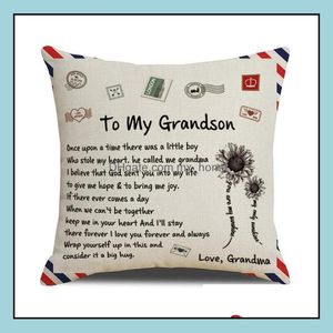 Pillow Case Letter Pillow Case 12 Styles Cushion Er Home Pillowcase Creative Gift Drop Delivery Garden Textiles Bedding Supplies Dh9Ua
