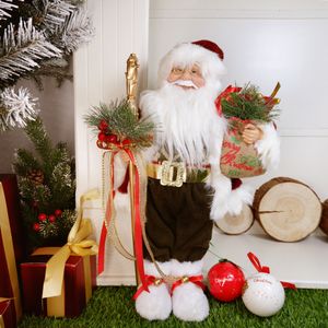 Рождественские украшения 45 см Санта -Клаус Кукла украшения Ева для дома Навидад детская вечеринка подарок рождественский год 221117