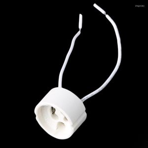 Uchwyty lampy YYSD GU10 GNED LED Halogen Halogen Podstawa złącza drutu ceramicznego